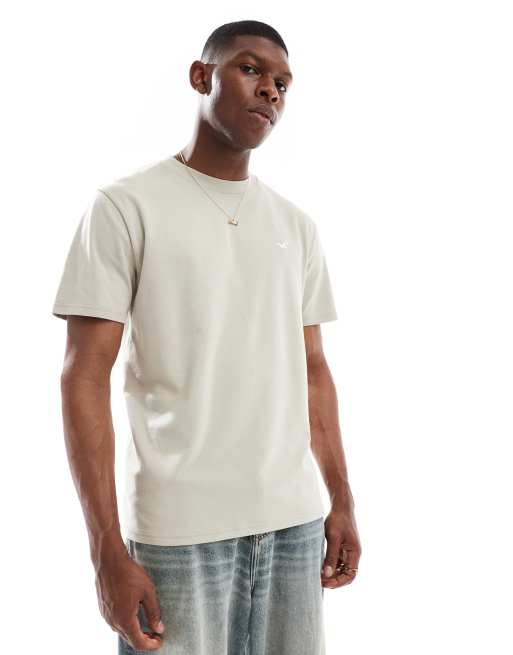 Hollister icon cooling boxy t-shirt in light green, 2 of 4