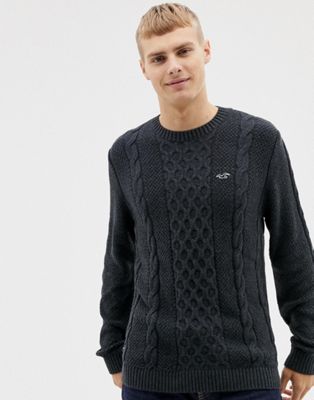 hollister cable knit sweater