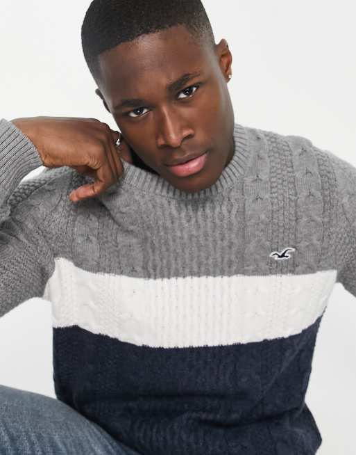 Grey hollister jumper store