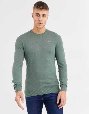 hollister green sweater