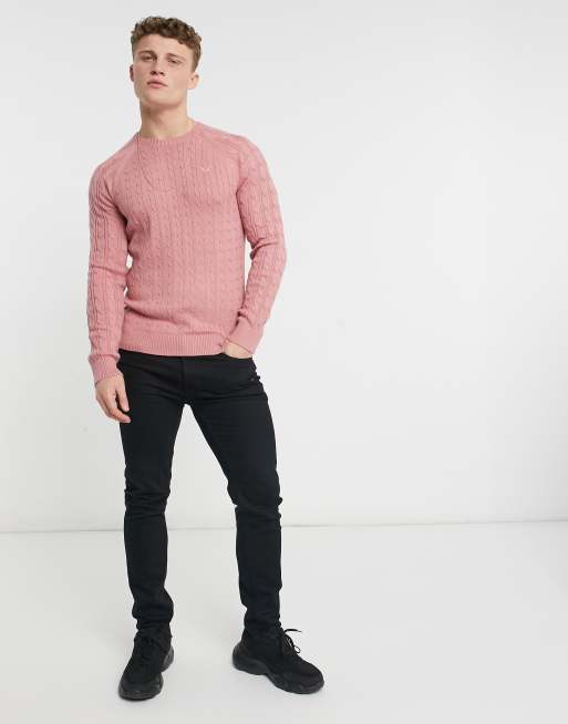 Pink hollister jumper deals