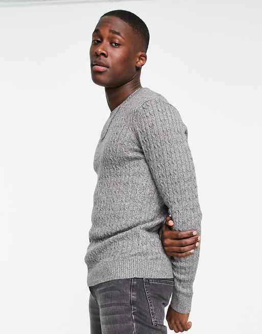 Hollister gray sweater best sale
