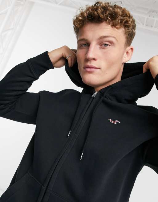 Hollister full shop zip icon hoodie