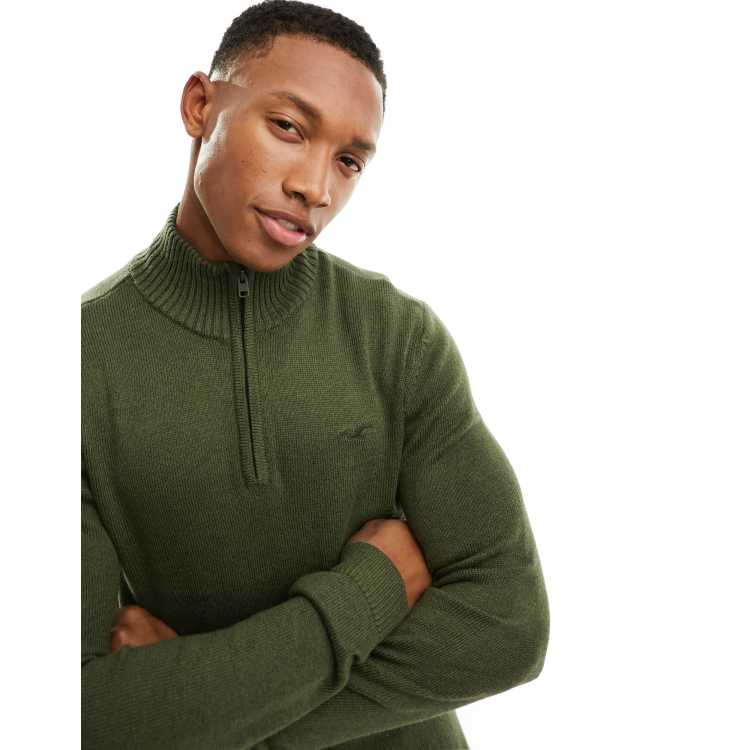 Hollister discount green jumper