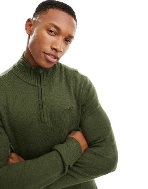 Green hollister sweater cheap