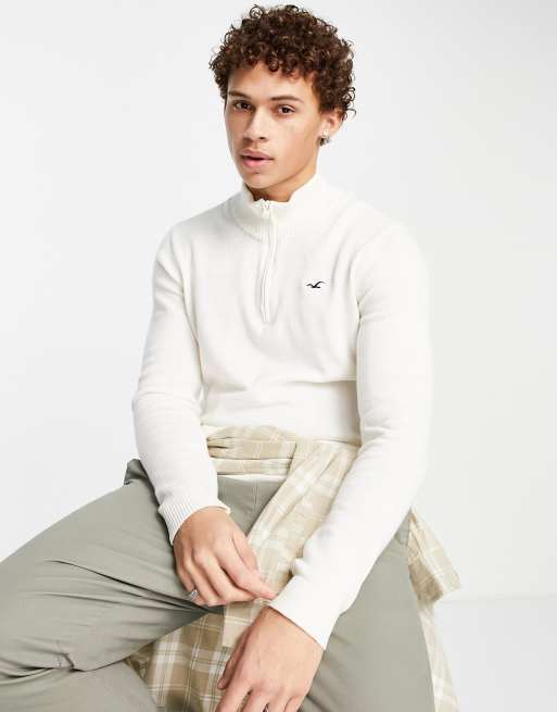 Hollister half zip sweater clearance