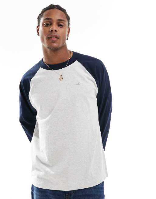 Hollister baseball tee discount