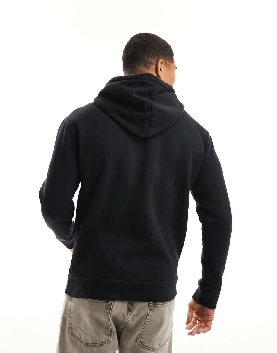 Hollister icon logo hoodie in black