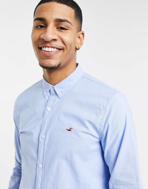 Hollister light blue shirt cheap