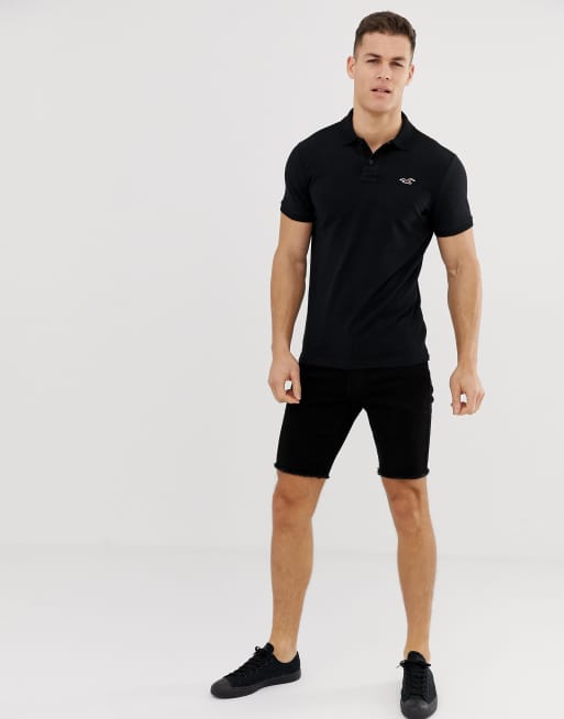 Hollister polo muscle fit cheap