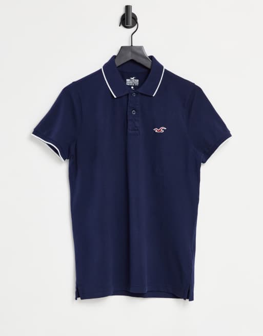 Hollister polo muscle fit best sale