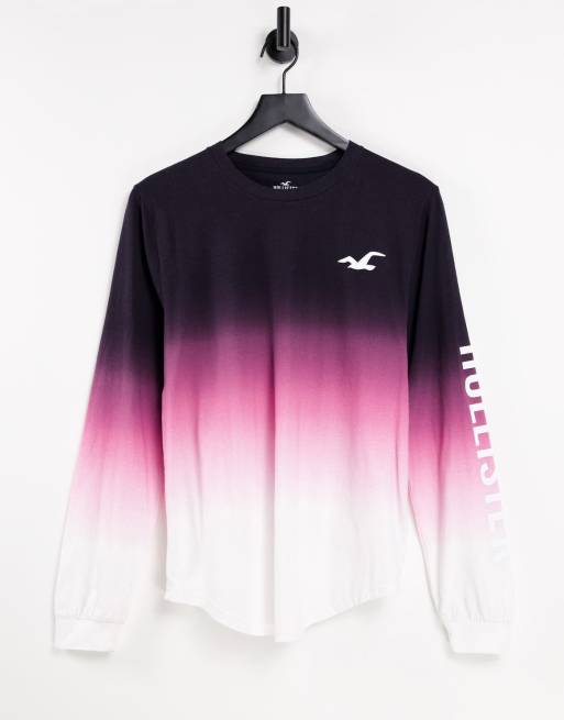 Hollister ombre long deals sleeve