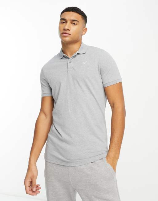 Hollister grey polo shirt clearance
