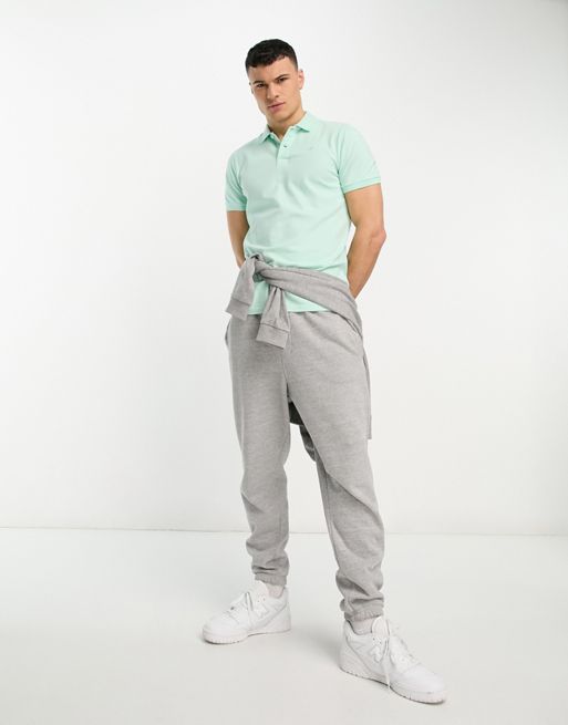 Hollister heritage ombre polo in blue and green, ASOS