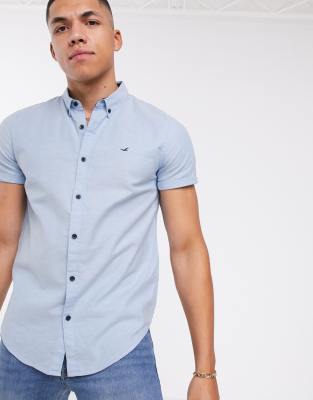 hollister short sleeve button up