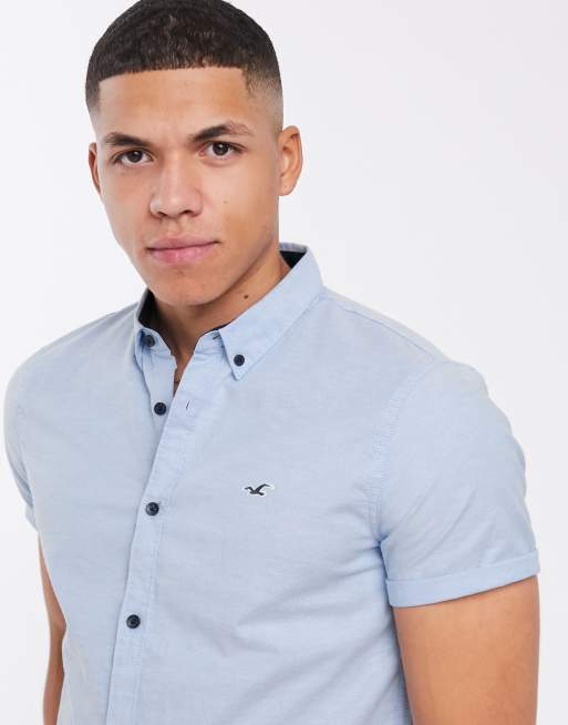 Hollister light blue shirt cheap