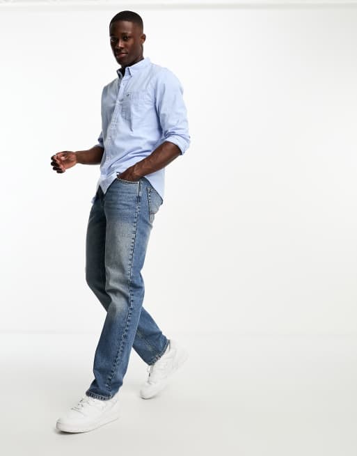 Light blue hollister shirt new arrivals