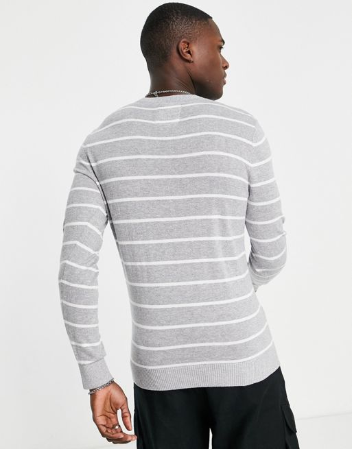 Hollister colour block stripe knit jumper, ASOS