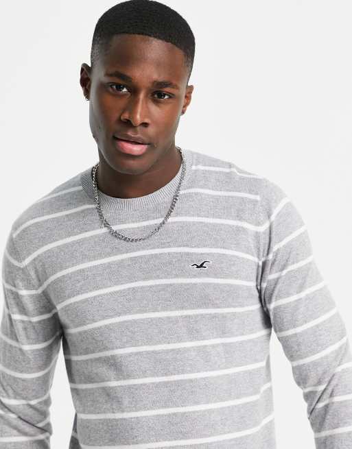 Hollister colour block stripe knit jumper, ASOS