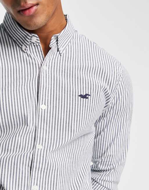 Hollister blue striped shirt online