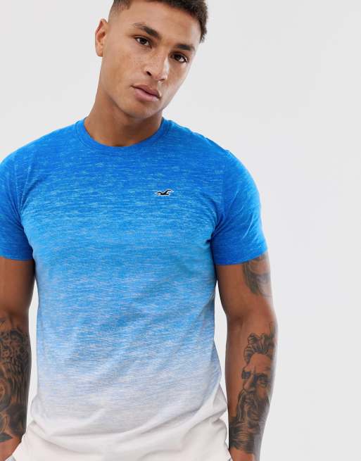 Hollister blue 2025 ombre shirt
