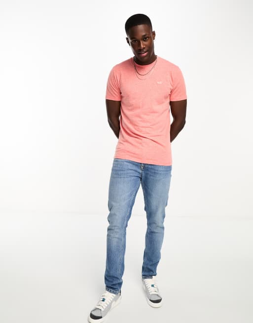 Hollister pink t shirt hotsell