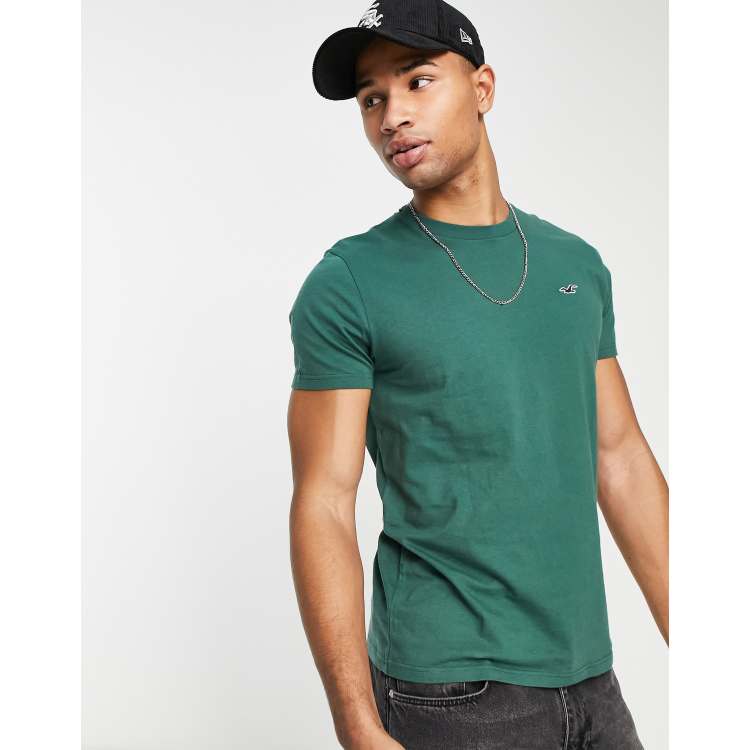 Hollister green on sale shirt