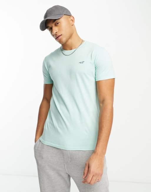 Hollister icon logo t-shirt in mint green