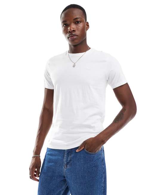 Hollister icon logo T shirt in white ASOS