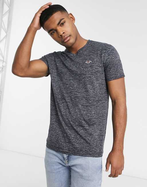 Hollister icon logo t-shirt in black