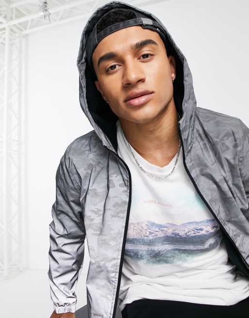 Hollister reflective cheap jacket