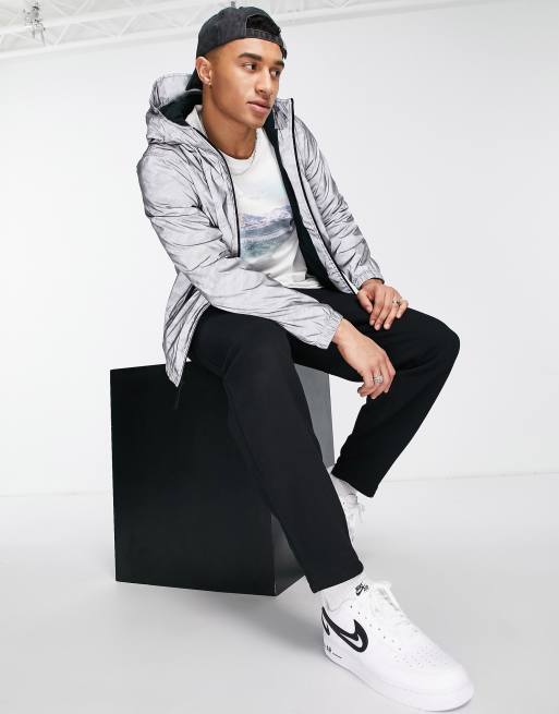 Hollister reflective jacket on sale