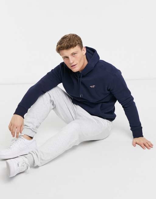 Hollister - Icon - Sweat à capuche avec logo - Bleu marine, 4 de 4