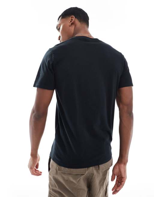 Hollister - Icon - T-shirt aderente nera con motivo , 3 di 4
