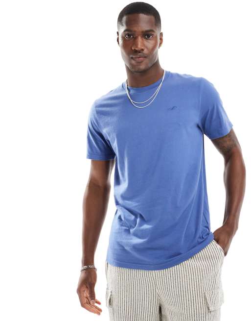 Hollister - Icon - T-shirt blu medio con logo