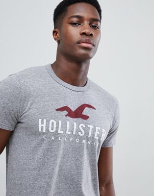hollister grey t shirt
