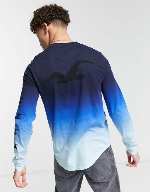 Hollister ombre long sleeve top