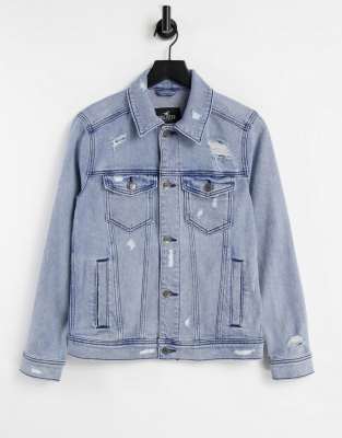 hollister blue jean jacket