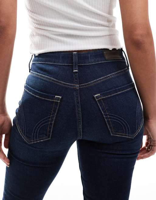 Hollister – Indigoblå, superskinny jeans med hög midja, 4 av 5
