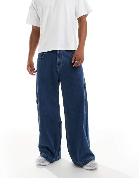 Hollister baggy big jeans in light blue wash