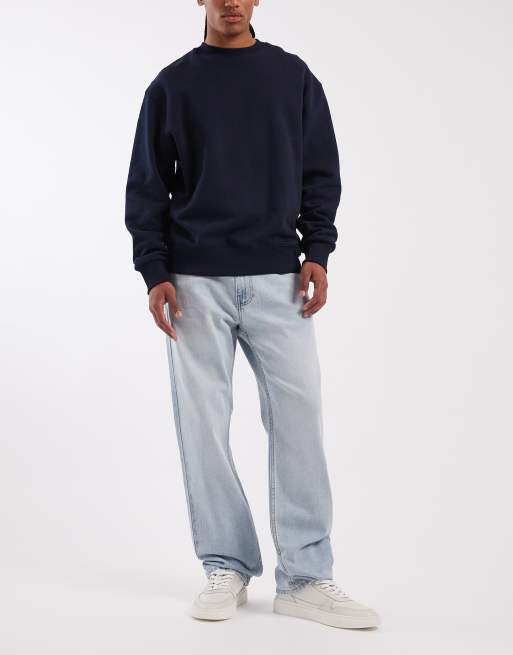 Hollister – Jasnoniebieskie luźne jeansy z 5 kieszeniami