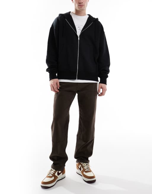 Hollister - Jean baggy à empiècements - Marron