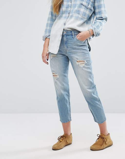 Jean girlfriend taille haute online