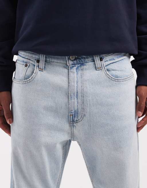 Hollister - Jeans ampi a 5 tasche lavaggio azzurro, 5 di 5
