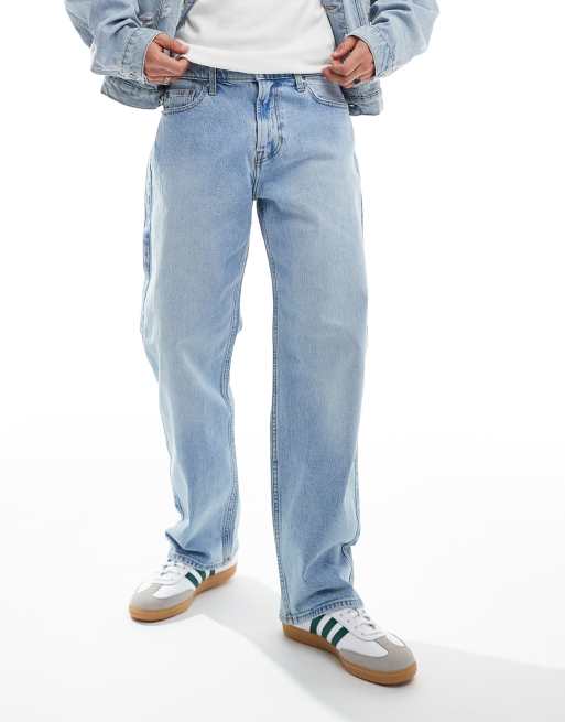 Hollister - Jeans ampi lavaggio candeggiato