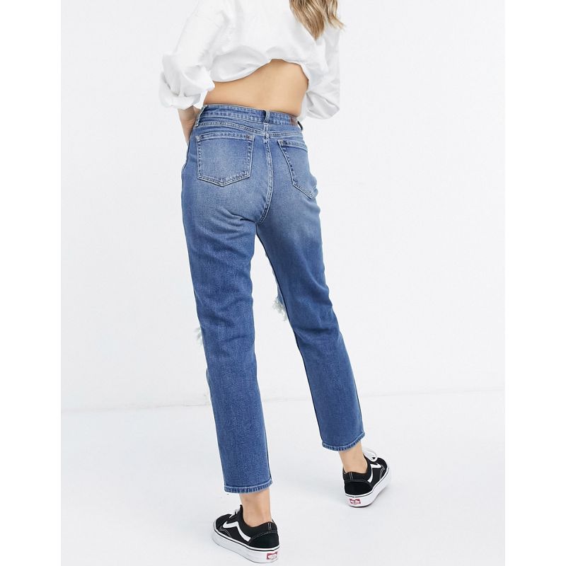 Donna SZwdQ Hollister - Jeans curvy a vita alta lavaggio medio blu