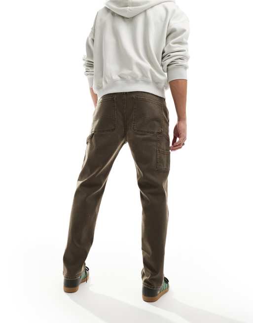 Hollister - Jeans dritti marroni, 5 di 5