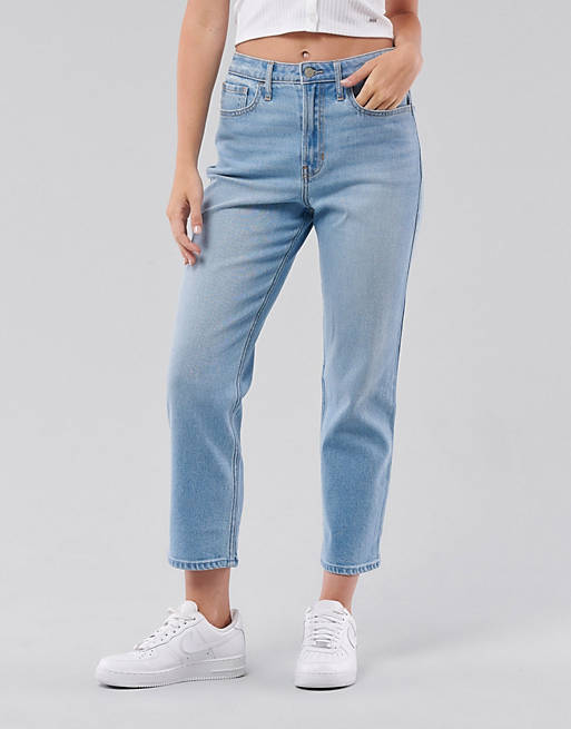 Hollister - Jeans met rechte pijpen in medium wassing