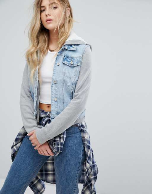 Hollister jeans jacke deals