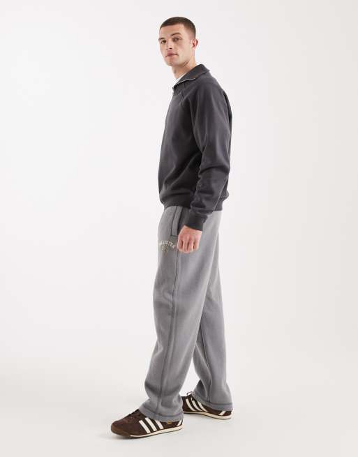 Hollister - Jogger ample et resserré aux chevilles avec logo graphique - Bleu marine, 3 de 5